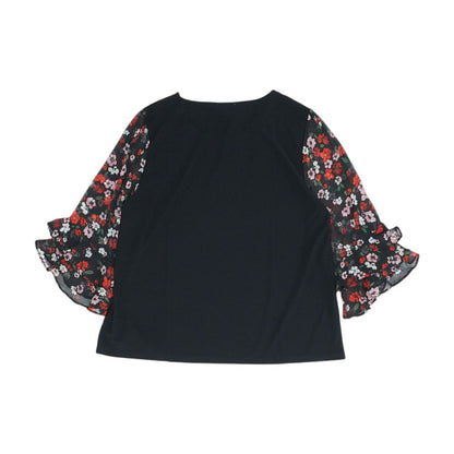 Black Floral Blouse