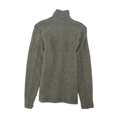 Gray Solid Pullover Sweater