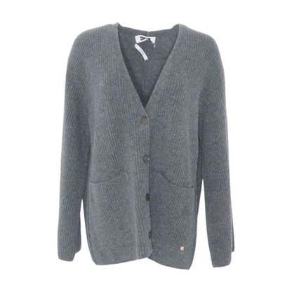 Gray Cardigan Sweater