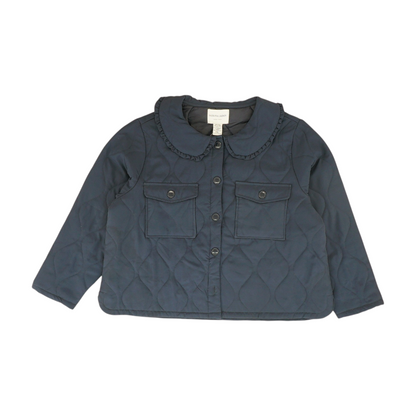 Navy Petite Solid Jacket