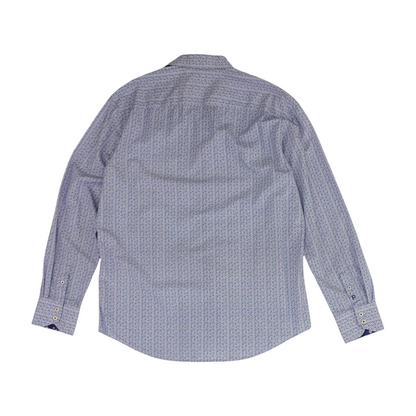 Purple Floral Long Sleeve Button Down