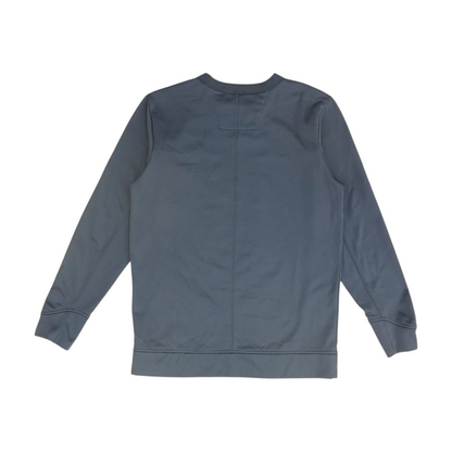 Blue Solid Sweatshirt Pullover