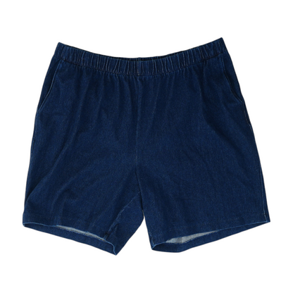 Blue Solid Shorts