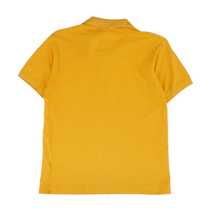 Orange Solid Short Sleeve Polo