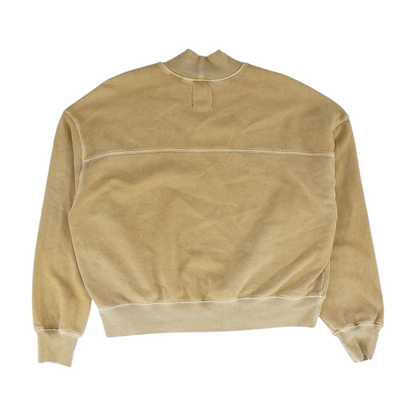 Tan Solid Sweatshirt Pullover