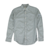 Gray Solid Long Sleeve Button Down