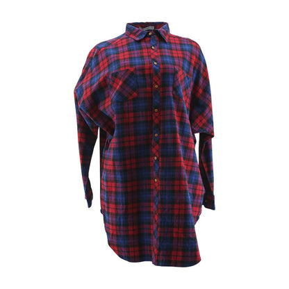 Multi Plaid Midi Dress