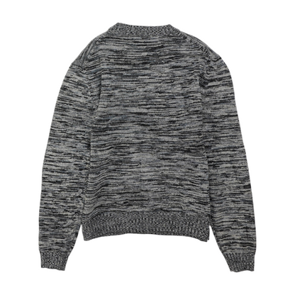 Blue Abstract Pullover Sweater