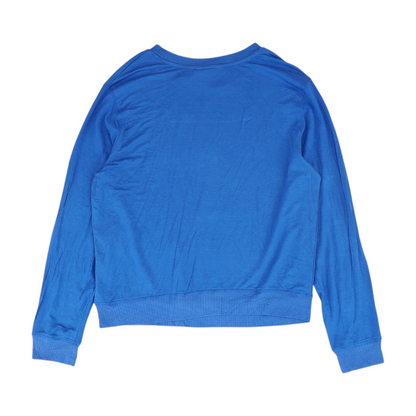 Blue Solid Pajama Top