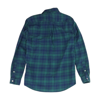 Green Plaid Flannel Button Down