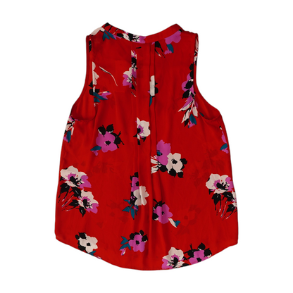 Red Floral Blouse