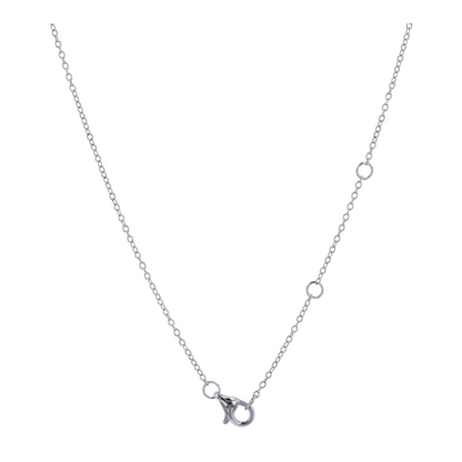 1 3/4 ctw Sterling Silver Black Diamond Pendant Necklace