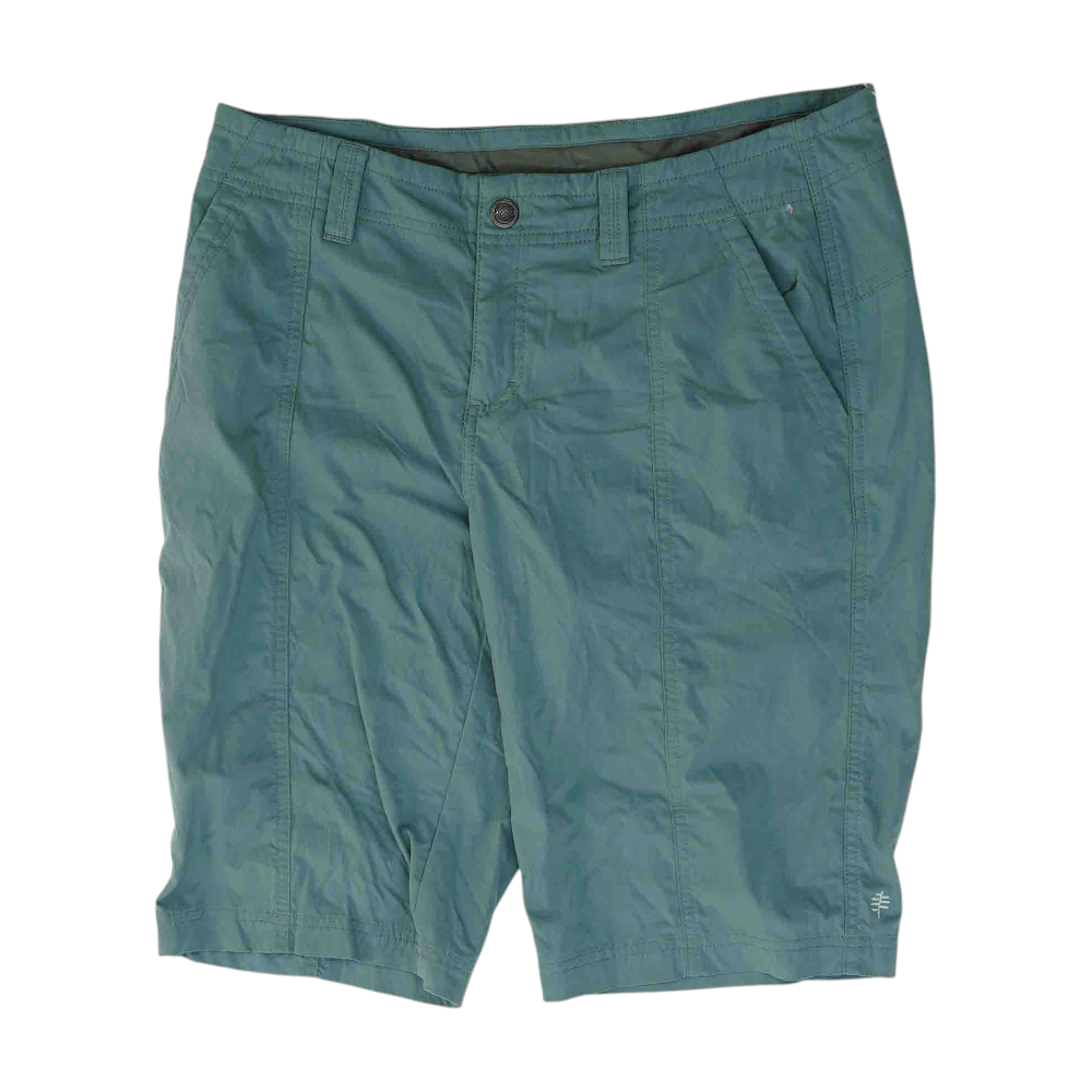 Green Solid Chino / Khaki Shorts
