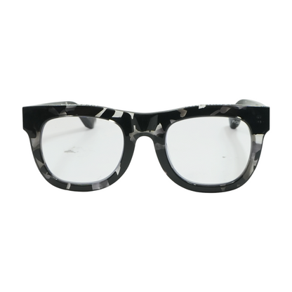 Black D28 Round Reading Glasses