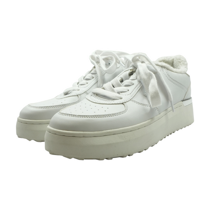 Cuddly Lace-Up Platform Low-Top Athletic Shoes
