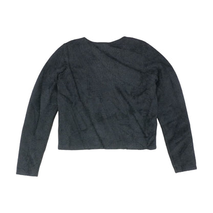Black Solid Cardigan Sweater