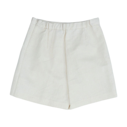 Beige Solid Chino Shorts