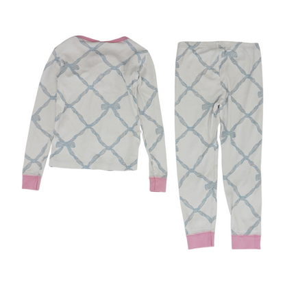 White Print Pajama Set
