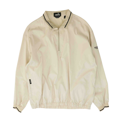 Beige Solid 1/4 Zip Pullover