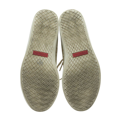 Beige Low Top Athletic Shoes