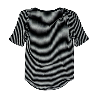 Navy Striped Blouse