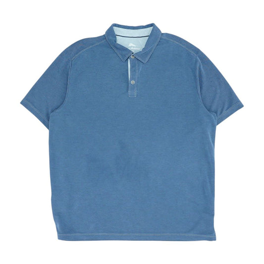 Navy Solid Short Sleeve Polo