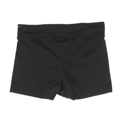 Black Solid Active Shorts