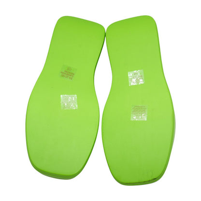 Green Platform Sandals