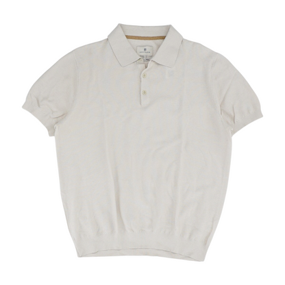 Tan Solid Short Sleeve Polo