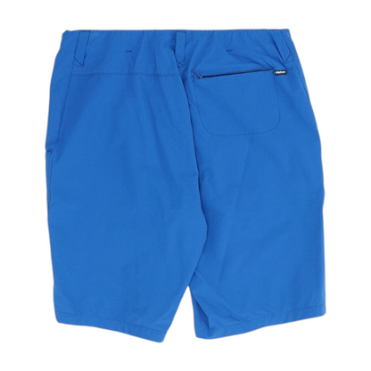 Blue Solid Active Shorts