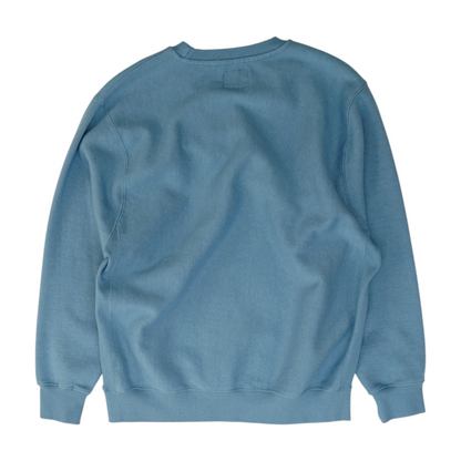 Blue Solid Sweatshirt Pullover