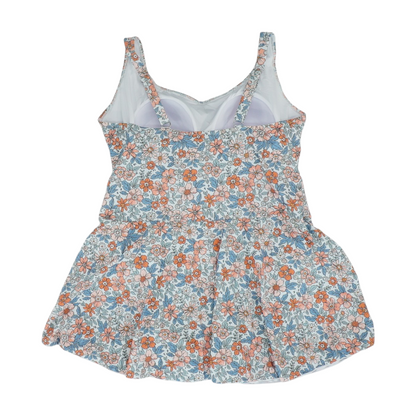 Blue Plus Floral One-Piece