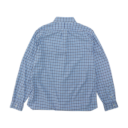 Blue Check Long Sleeve Button Down