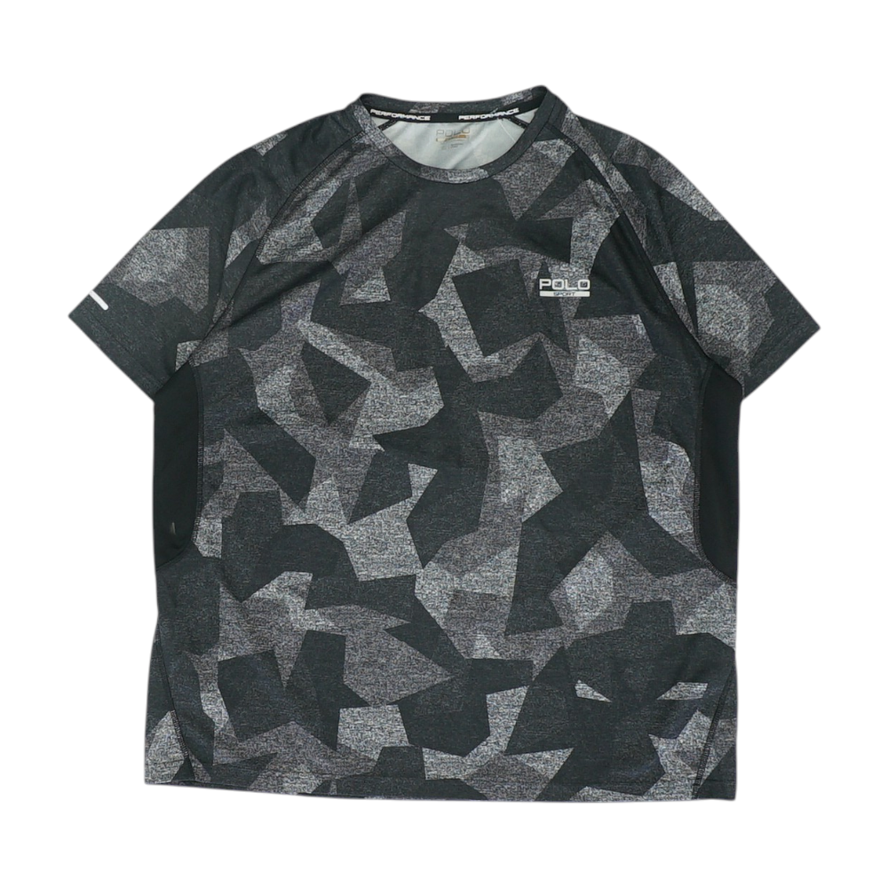 Gray Geometric Active T-Shirt