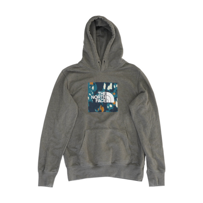 Gray Solid Hoodie Pullover