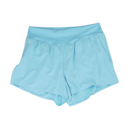 Blue Solid Active Shorts