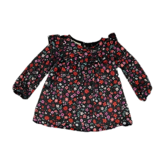 Black Floral Dress Set