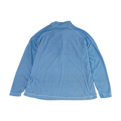 Blue Striped 1/4 Zip Pullover