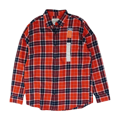 Red Plaid Flannel Button Down