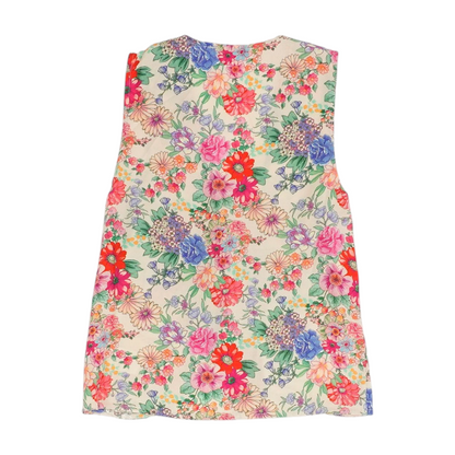 Beige Floral Blouse