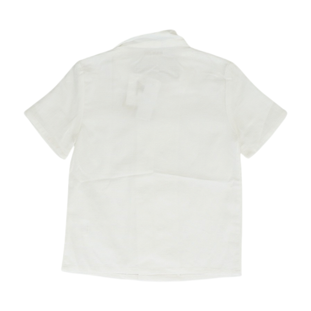 White Short Sleeve Button Down