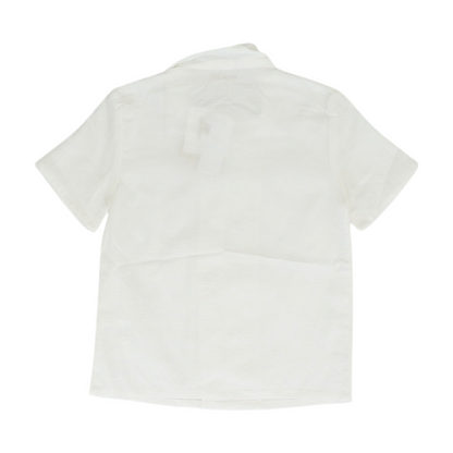 White Short Sleeve Button Down