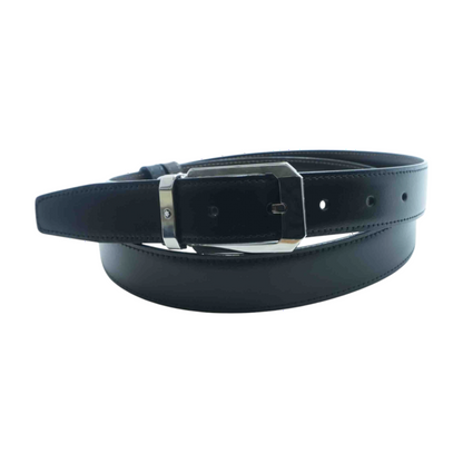 Reversible Black and Brown Saffiano Leather 30MM