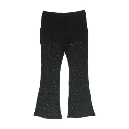 Black Casual Wide Leg Pants