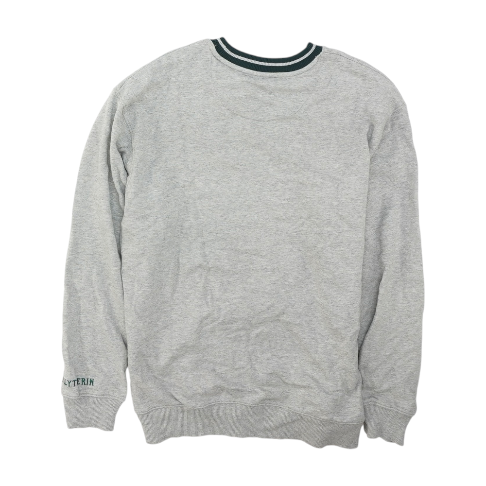 Gray Solid Sweatshirt Pullover