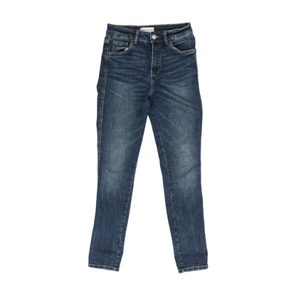 Blue High Rise Skinny Leg Jeans