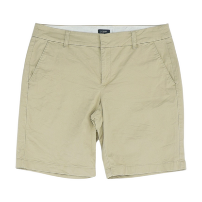 Beige Solid Chino / Khaki Shorts