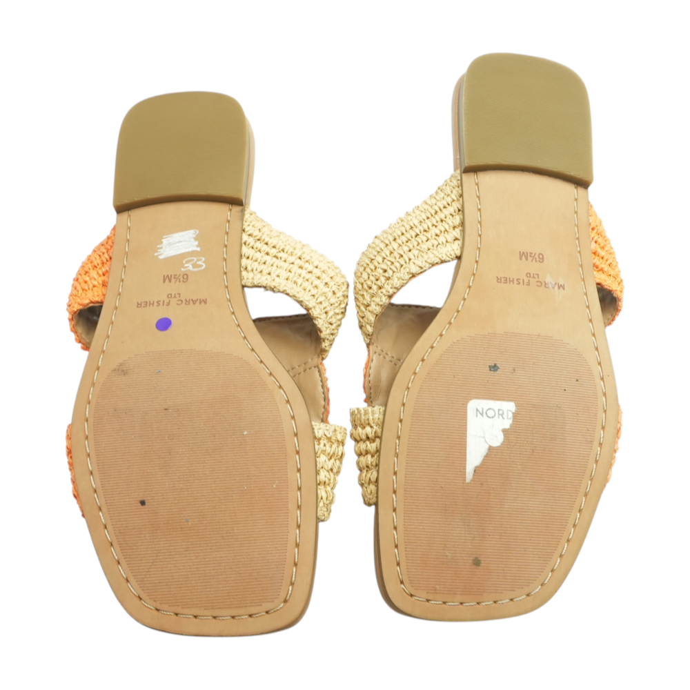 Orange Flat Sandals