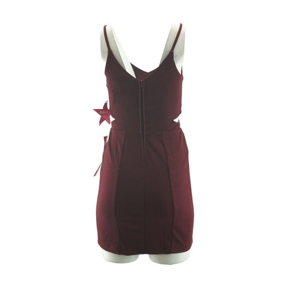 Maroon Mini Dress