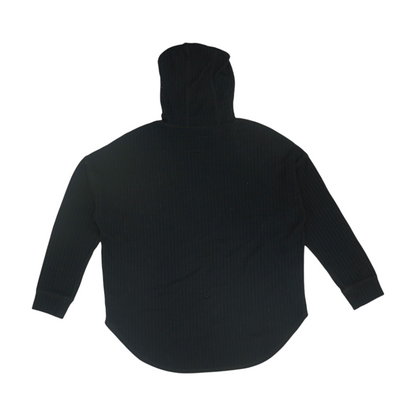 Black Solid Hoodie Pullover